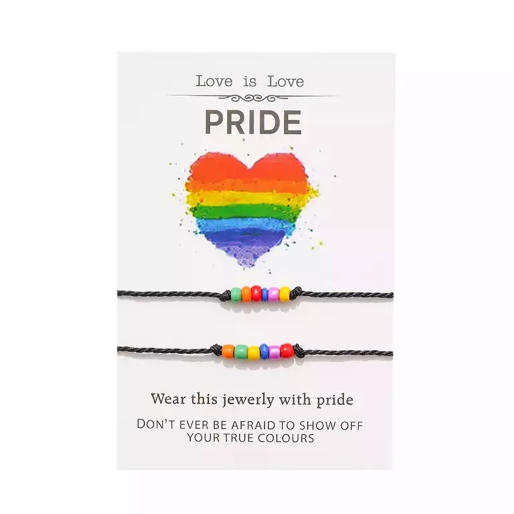 3/$30 NEW! Rainbow Love is Love Pride Bead Bracelet